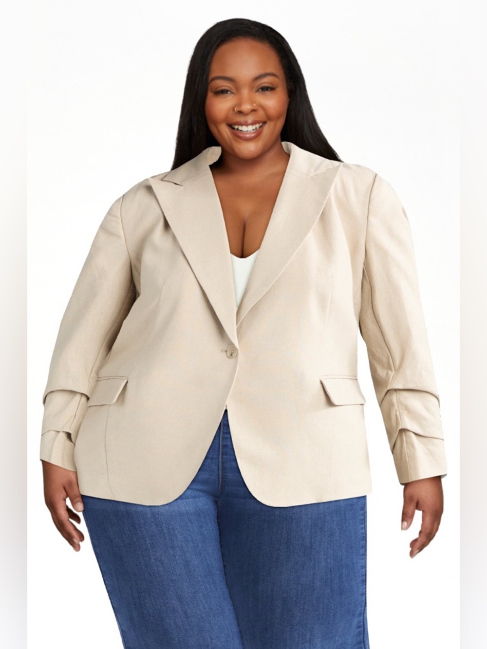 💕LIKE NEW💕sofia by sofia vergara khaki blazer